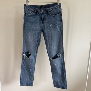 Banana Republic Blue Distressed Boyfriend Jeans